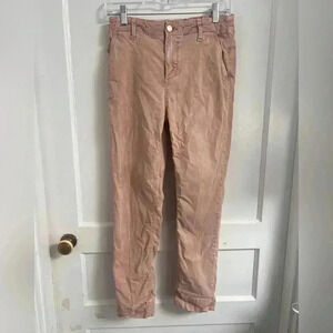 Paige Christy Pants Light Pink Drawstring Stretchy Cargo Joggers Size 27 $225